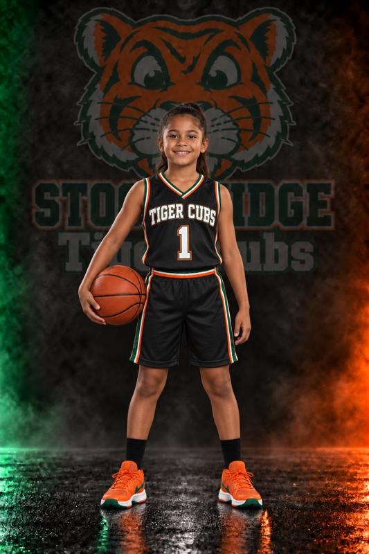 Young Tiger Cubs girls basketball athlete